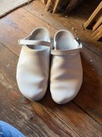 Berufsschuhe Clogs weiss Leder Zustand akzeptabel
