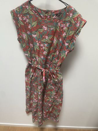 Kleid King Louie Grösse 34 rot geblümt guter Zustand