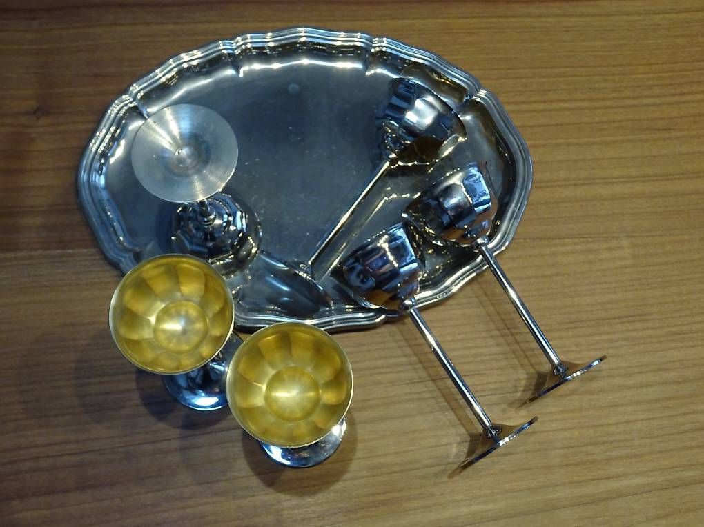 Set di piatti: Likör Becher silber – Usato da Niederbipp venduto da PiaZ01 2