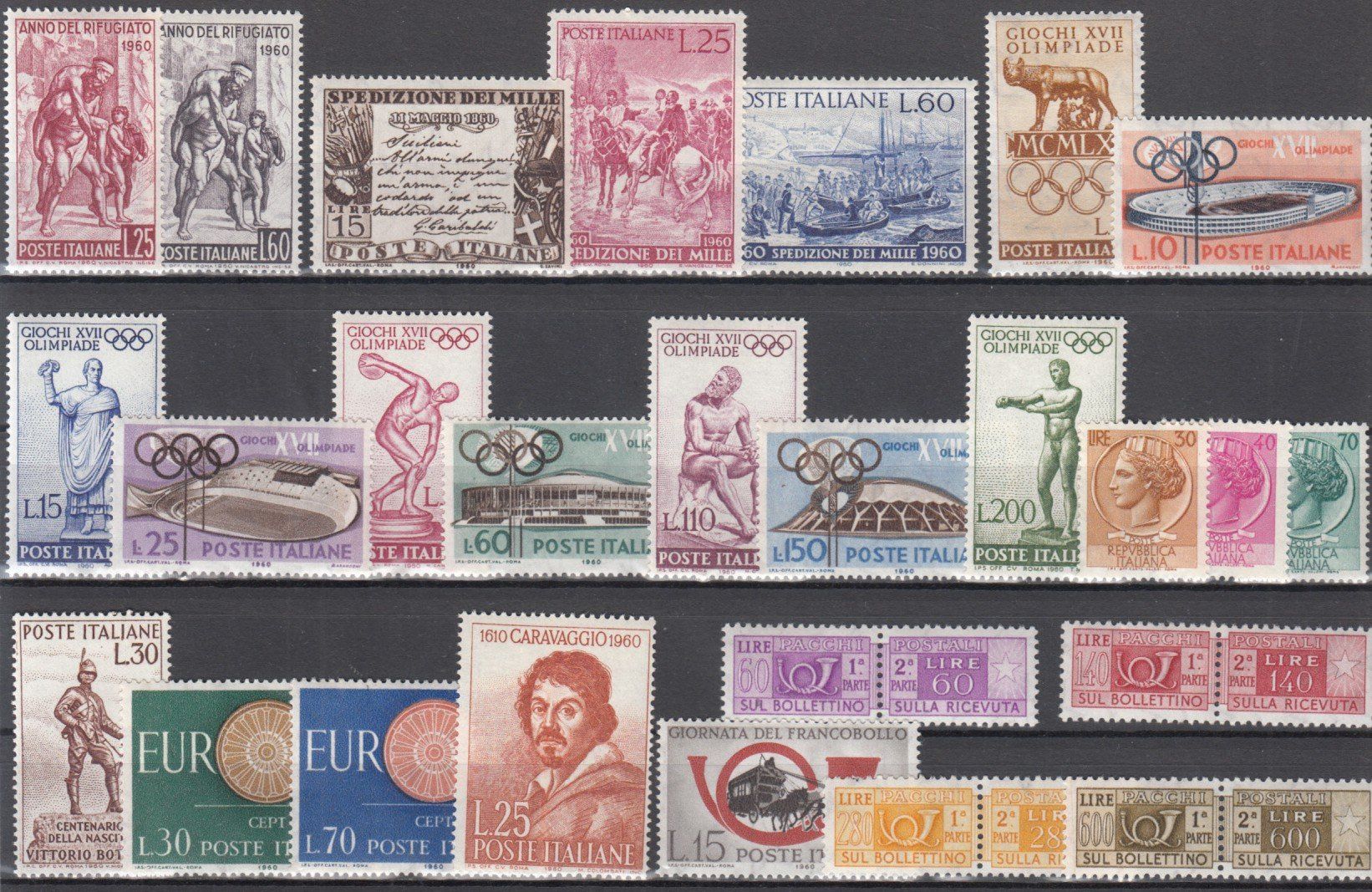 Alle Briefmarken: Italien 1960 ** / * – Gebraucht aus Bürglen TG von StampGraf