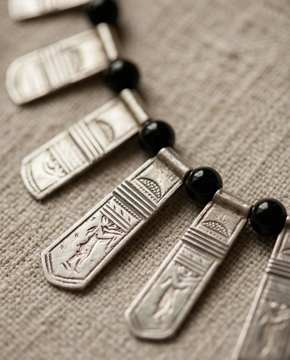 Catenine: Collier ethnique argent et onyx -  neuf – Nuovo (secondo la descrizione) da Vuisternens-Romont venduto da gol_xp6p 2