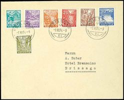 1934 FDC Landschaften Nr.194-200 mit Attest, Luxus !
