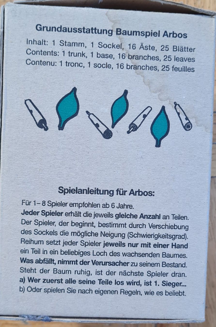 Spiele: Arbos - Das Baumspiel – Gebraucht aus Zürich von Desmond01 2