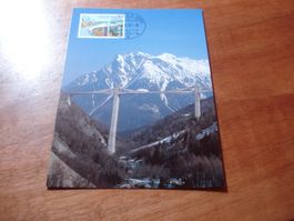Maximumkarte Schweiz, Ganterbrücke am Simplon 1991