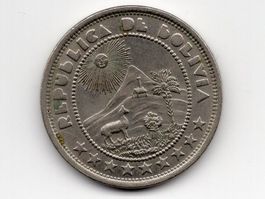 (1314) Bolivien, 50 Cents, 1937, selten