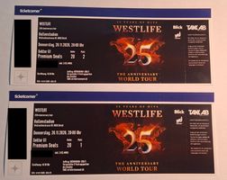 Westlife Premium Plätze Konzerttickets (2x) Platz 1 & 2! WOW