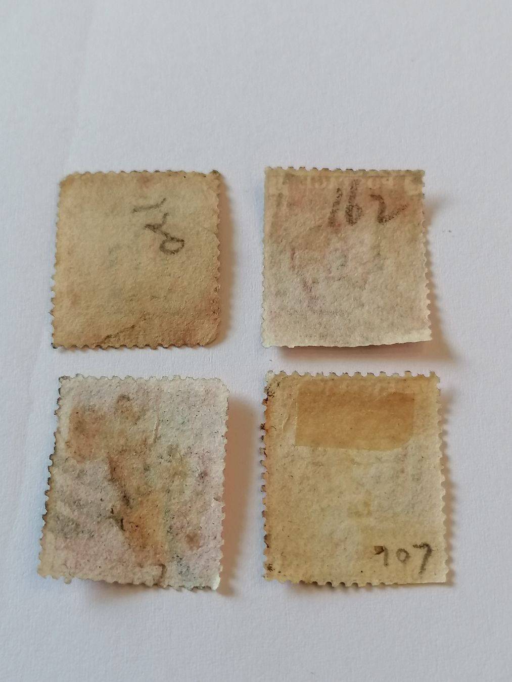 Tutti i francobolli: 4mal One Penny red 1856-81  – Usato da Happerswil venduto da tschergi 1