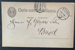 POSTKARTE INTERLAKEN 1875