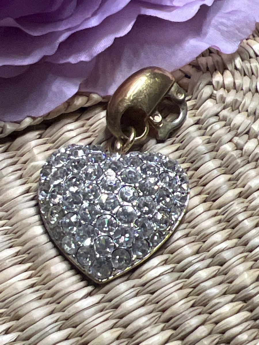 Ciondoli: Herzanhänger mit Strass – Usato da Seon venduto da Sunny-Schmuck78 1