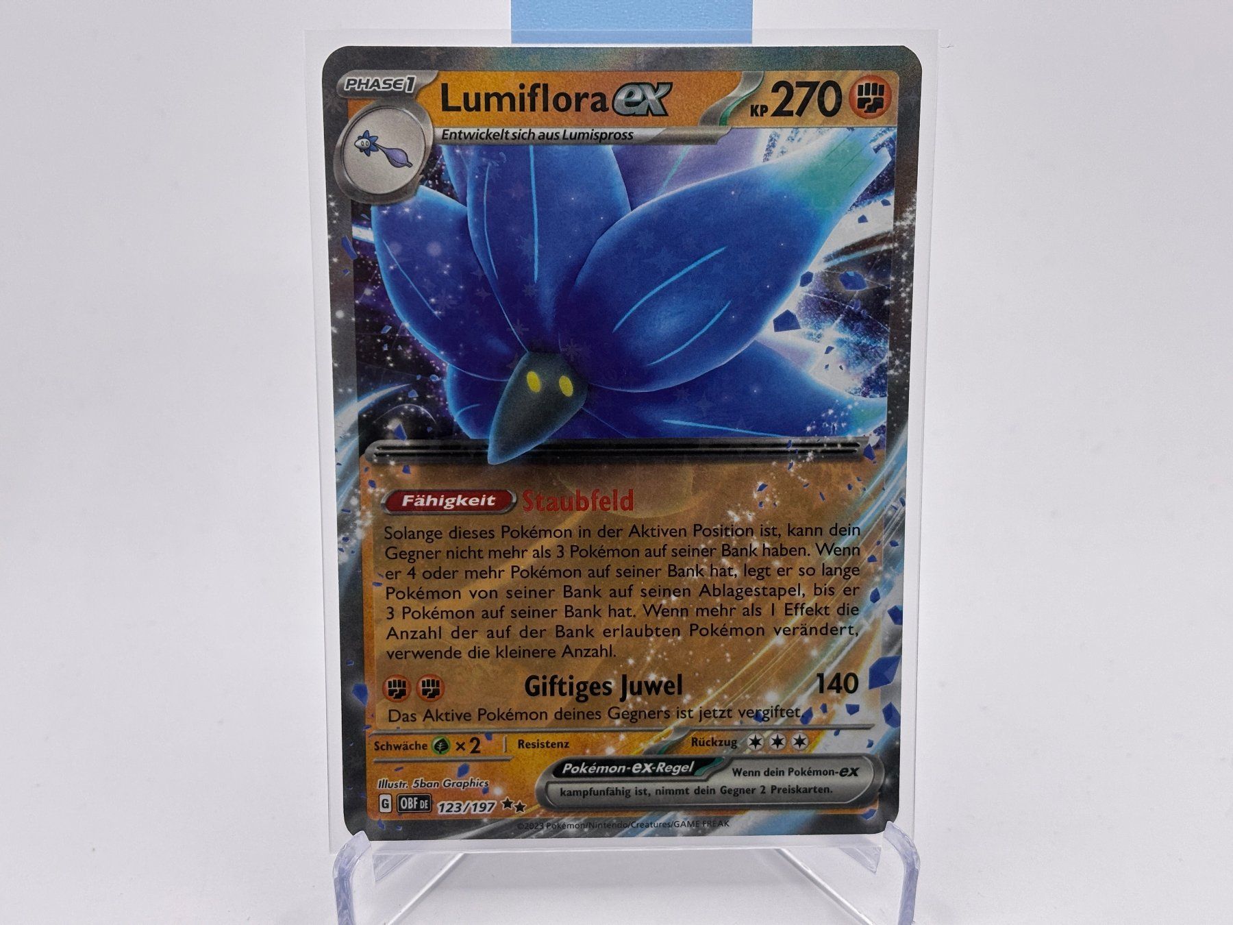 Pokémon Carte collezionabili: Obsidianflammen - Lumiflora ex  (OBF 123) - DE – Nuovo (secondo la descrizione) da Allschwil venduto da Bullach