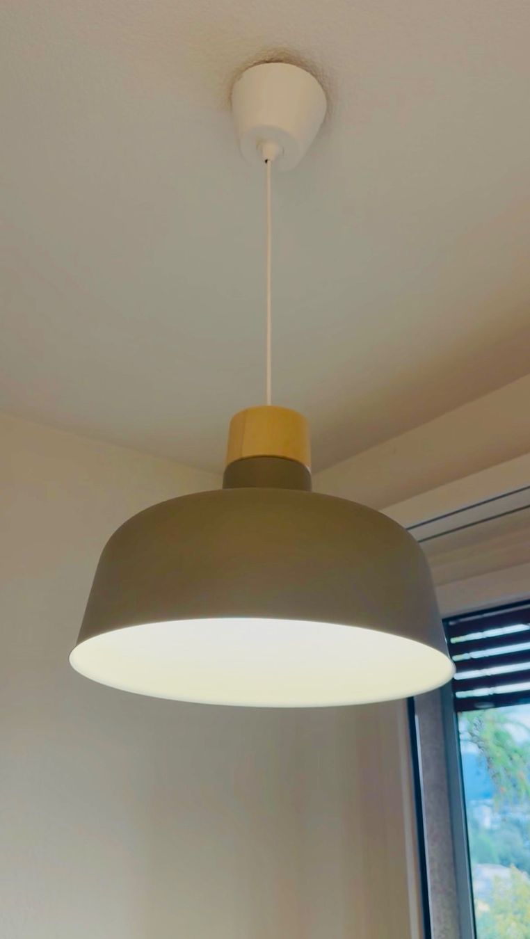 Ikea Lampes: Hängelampe BUNKEFLO von Ikea, grau & Birke – D'occasion à Unterengstringen par Sinuam 2