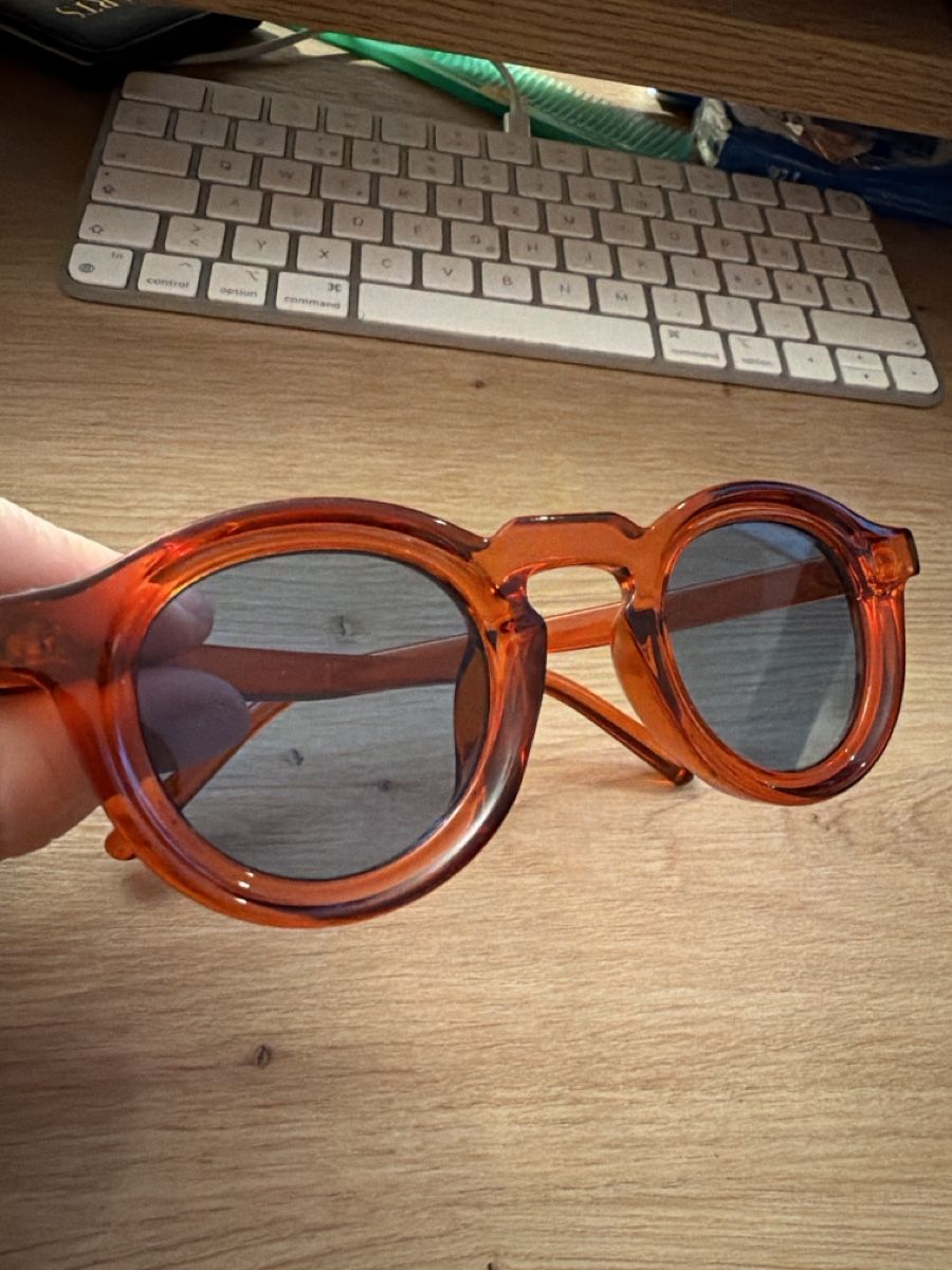 Brillen & Gläser: Round Sunglasses Red Frame Unisex – Neu (gemäss Beschreibung) aus Hausen AG von nik_9sg2 3