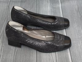 💖​ Vintage Gabor Blockabsatz Pumps - 37 (4) - Reptil Optik