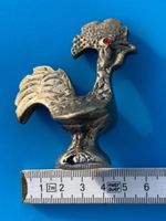 Tierfigur HAHN  GÜGGEL  METALL VERMUTLICH ZINN
