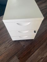 Rollcontainer weiss 3 Schubladen abschliessbar guter Zustand