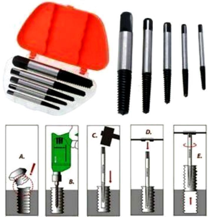 Tous les outils: Schrauben Ausdreher Set, Entferner defekter Schrauben 5-tlg – Neuf avec emballage d'origine à St. Gallen par schnaeppchen-preise 1