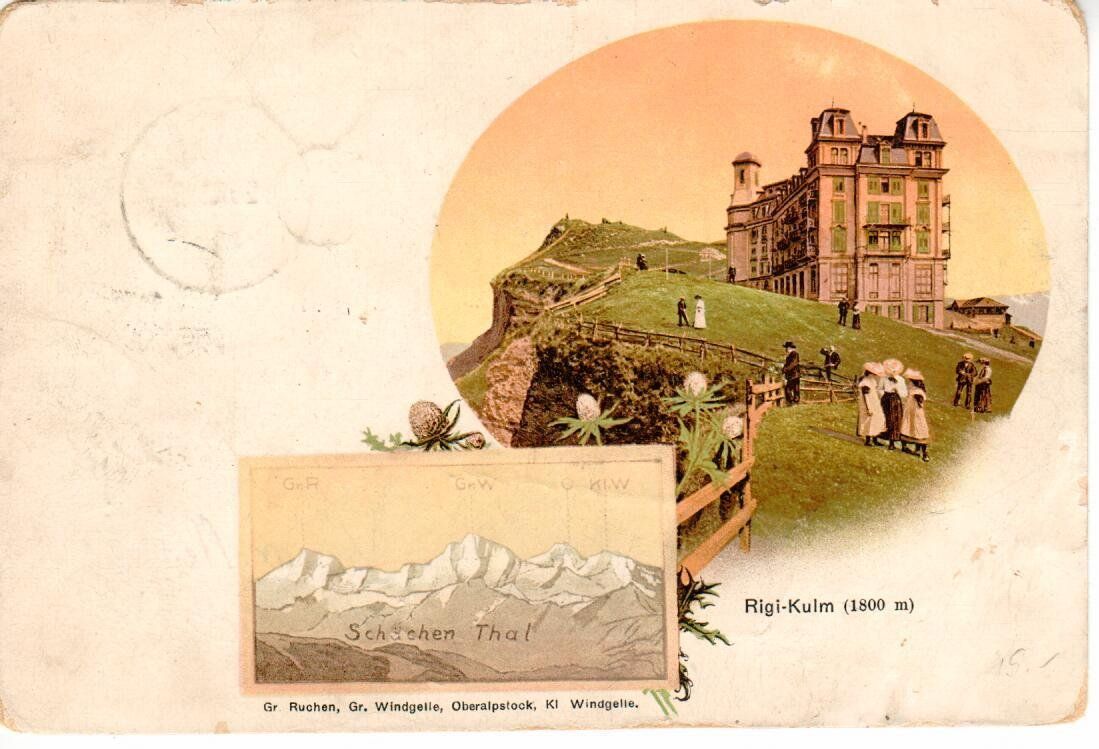 Ansichtskarten: Rigi 1909 – Gebraucht aus Wolhusen von Curver9