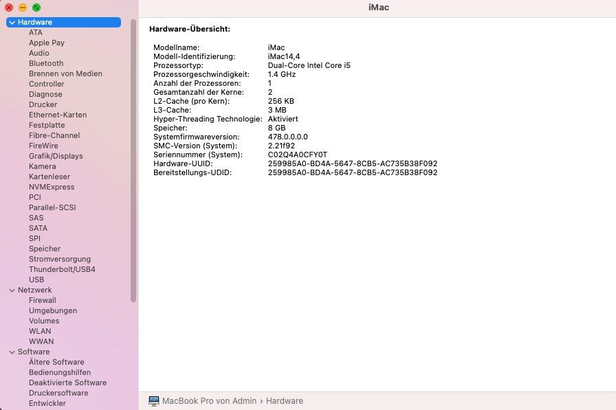 Apple PC: iMac 21.5 inch, Big Sur + externer CD Brenner – Usato da Chur venduto da Bombai01 2