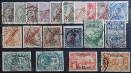 Portugal ex. Kat. 155-188 */gest. 1910/11 Kat. 45 Euro