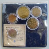 Münzset Estland mit 6 alten Kursmünzen + Zertifikat, OVP!