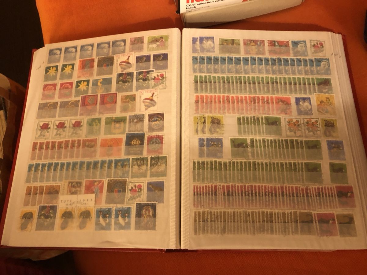 Alle Briefmarken: Sack mit BRIEFMARKEN in 9 Alben! – Gebraucht aus Lufingen von Rac0 1
