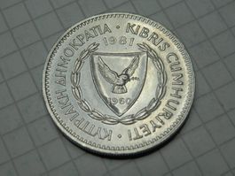 Zypern 50 Mils, 1981 neu