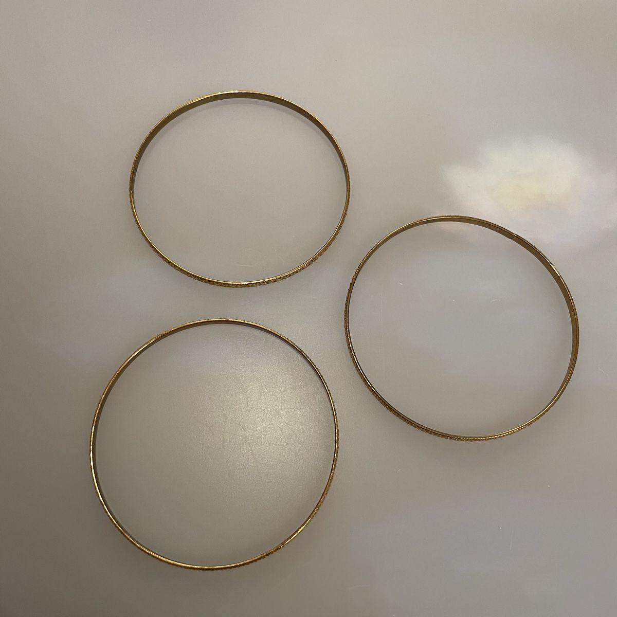Bracciali & Braccialetti: Armreifen, gold, 3Stk. – Usato da Bellach venduto da Lapislazuli_blues 3