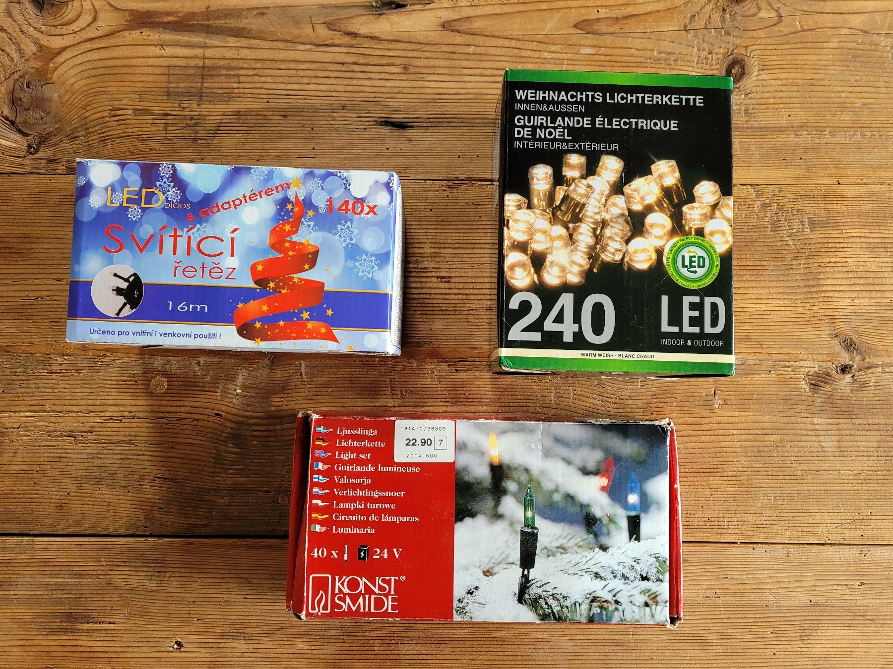 Ghirlande e barre luminose: 3x Lichterkette Weihnachtsbeleuchtung – Nuovo (secondo la descrizione) da Maur venduto da Siropin
