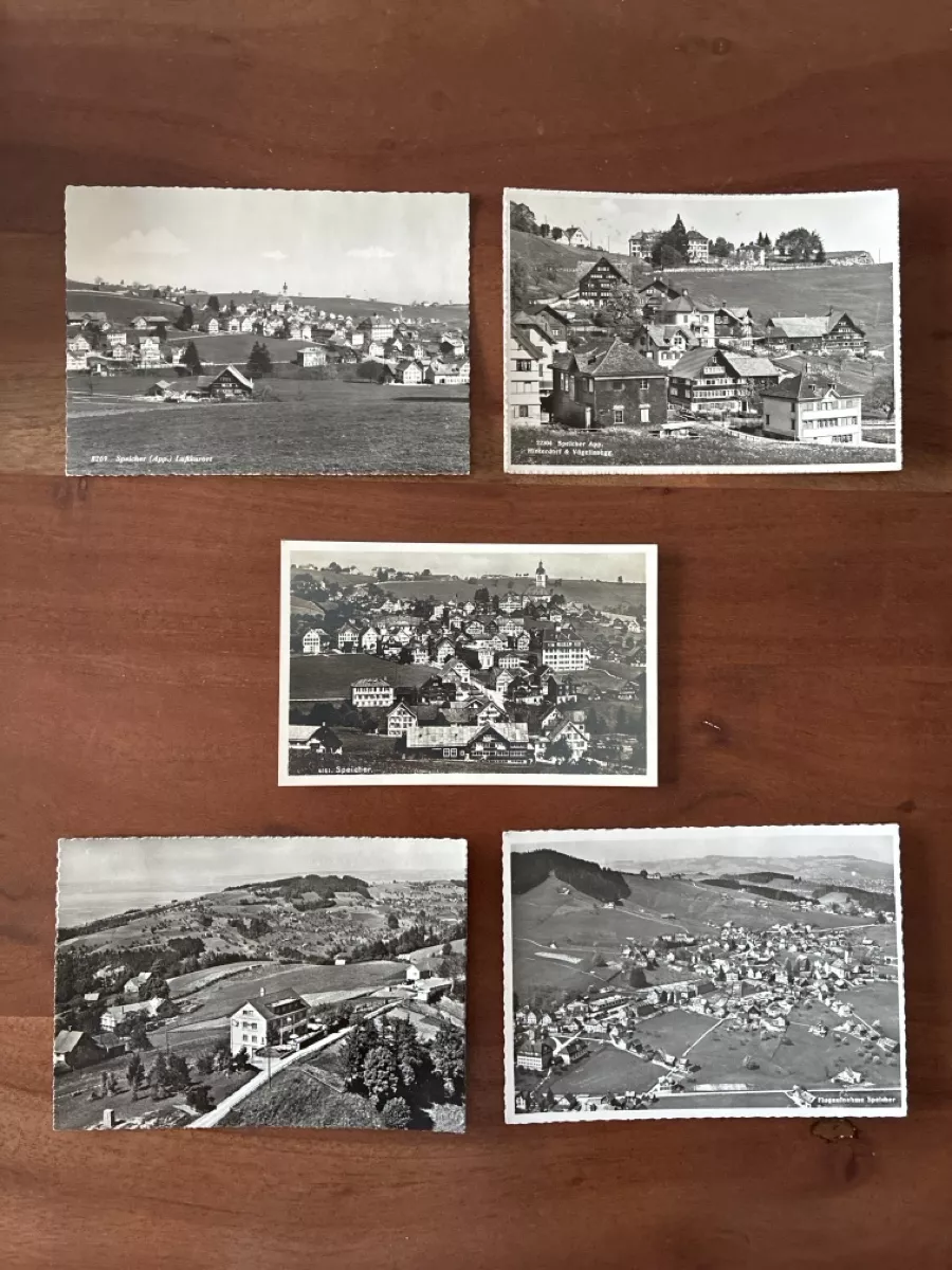 Ansichtskarten: 10 Ansichtskarten Schweiz von Speicher AP – Gebraucht aus Oftringen von Cla.vD.74