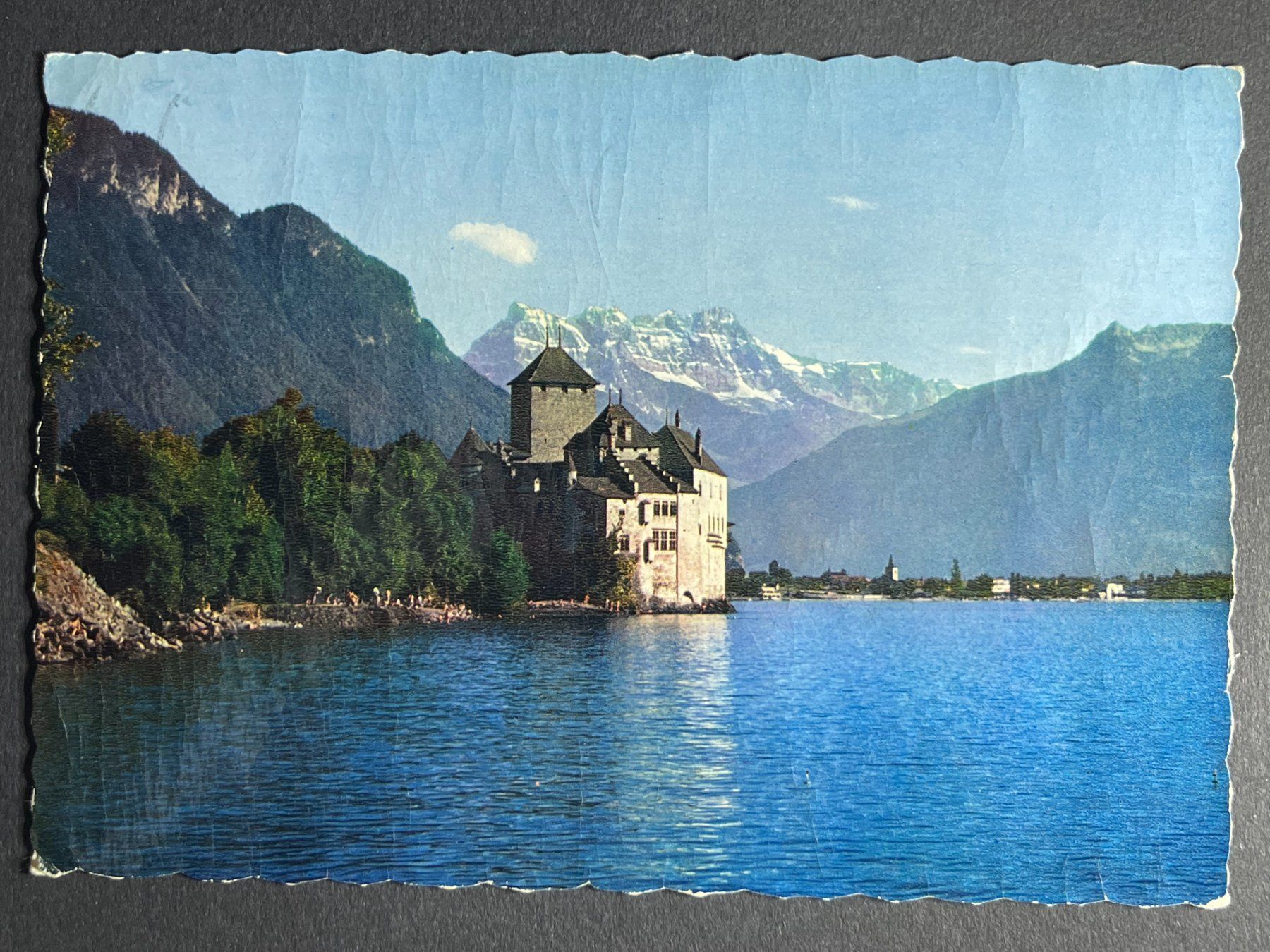 Ansichtskarten: Lac Leman - Le Château de Chillon – Gebraucht aus Steg VS von _vinci_