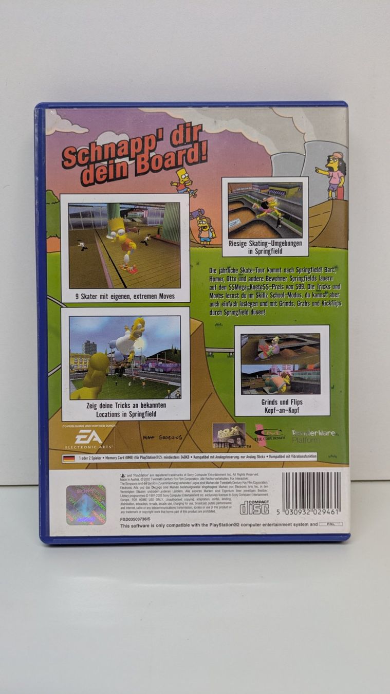 Giochi: The Simpsons: Skateboarding - PlayStation 2 – Usato da Menziken venduto da mame18 2