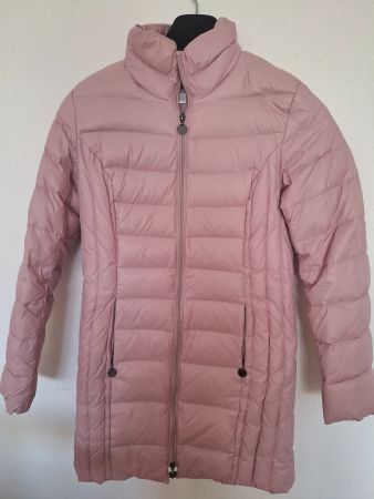 Doudoune automne rose Ashley Brooke taille 34 / 84 cm long