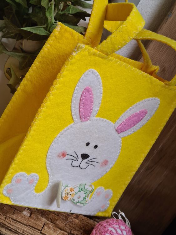 Ostern- Deko Filztasche/ Osterkorb, L18xB9xH21 cm | Kaufen auf Ricardo