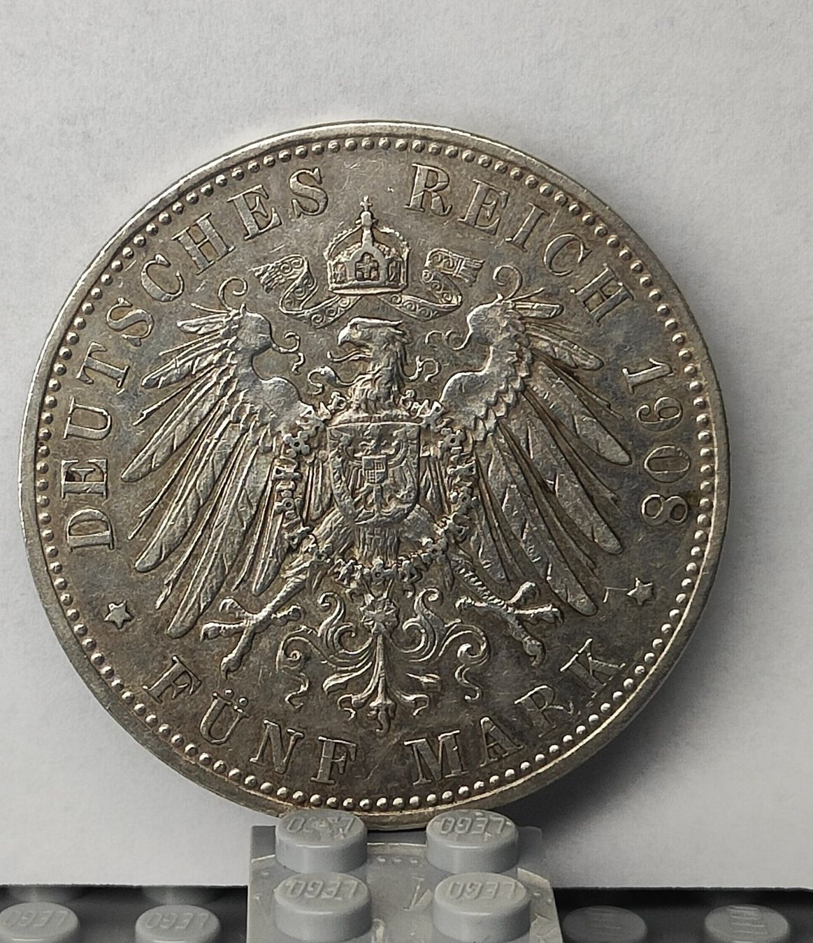 Tutti le monete: 5 mark Sachsen Meiningen 1908 – Usato da Arconciel venduto da breakout103 1