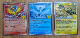 Pokémon 30th Celebration Lavados Arktos Zapdos Promokarten
