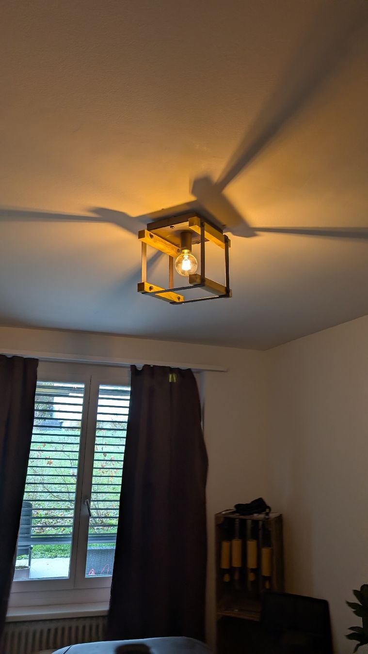 Lampadari & plafoniere: Rustic Wood & Metal Ceiling Light Lampe New – Nuovo e nell'imballaggio originale da Kloten venduto da Ronusa01