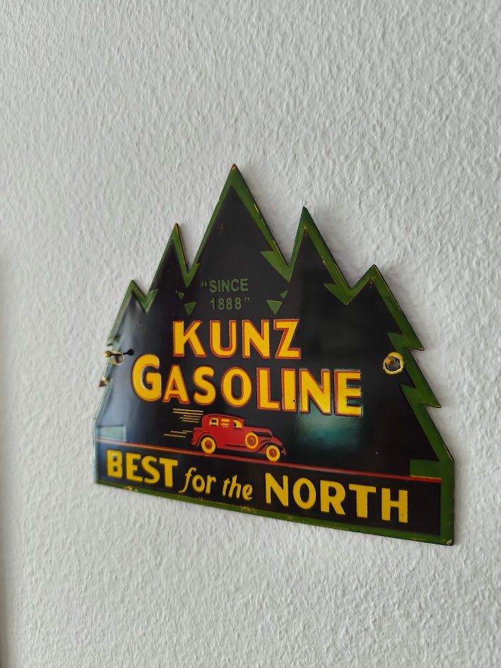 Insegne: Kunz Gasoline, 20x17,5cm – Usato da Stallikon venduto da Signs-World 2