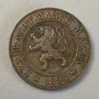 Alte Belgische Münze, 10 Centimes, 1894, Leopold II