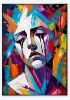 "MELANCONIA"  Fine Art su Tela Incorniciata 50x70 cm