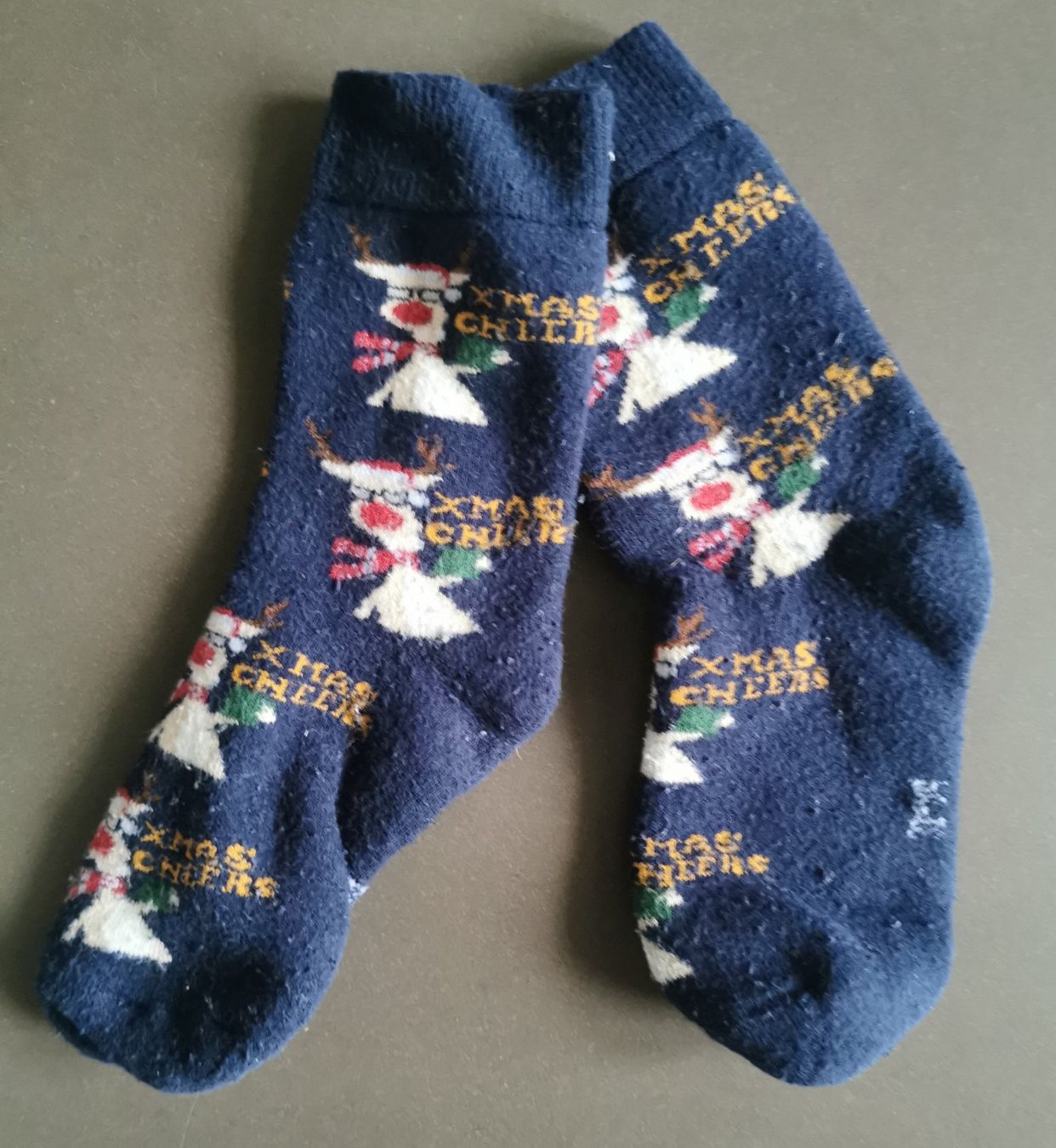 Socken für Kinder: Weihnachts Socken, Gr. 31 - 34 – Gebraucht aus Jona von Loki40