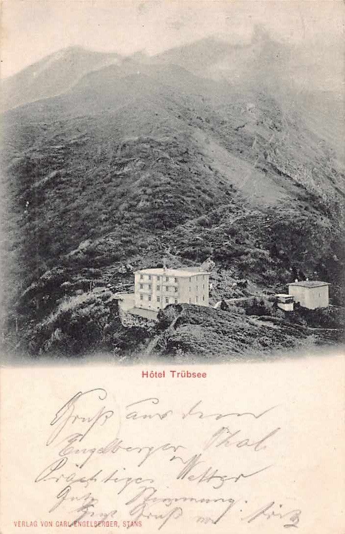 Cartoline postali: GRUSS aus TRÜBSEE - alte Ansichtskarte 1901 STAB-O – Usato da Winterthur venduto da SchatzchischtliWinti