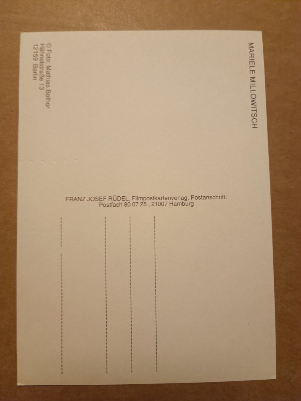 Autografi: Mariele Millowitsch - handsigniert Autogrammk – Usato da Menziken venduto da Artographs 1