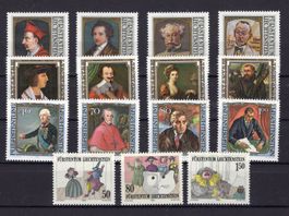 R2582  /  LIECHTENSTEIN tableaux personnages neufs XX