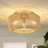 Deckenleuchte Deckenlampe Rattanlampe 3 flammig mit E27