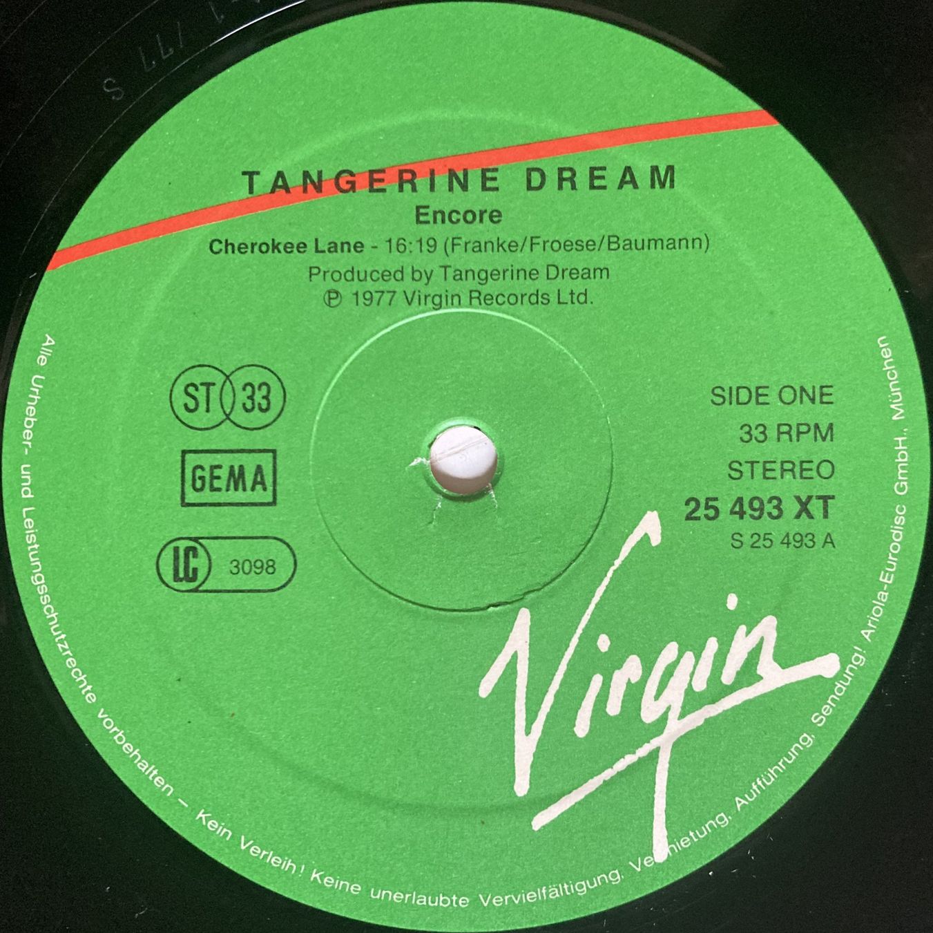Vinyles: TANGERINE DREAM - ENCORE – D'occasion à Bottens par hotter-than-hell 2