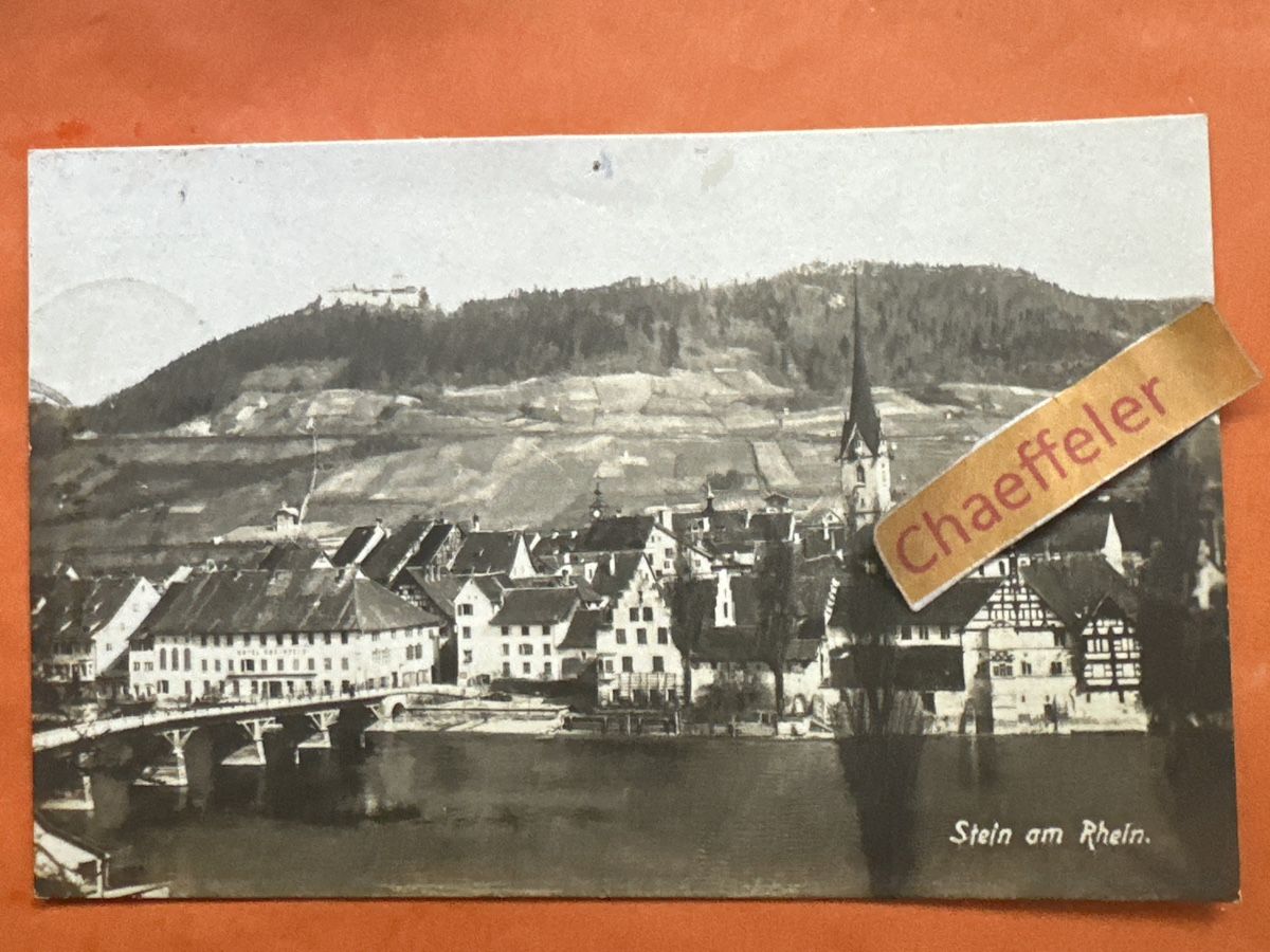 Cartoline postali: 1921 Stein am Rhein – Usato da Zürich venduto da Chaeffeler