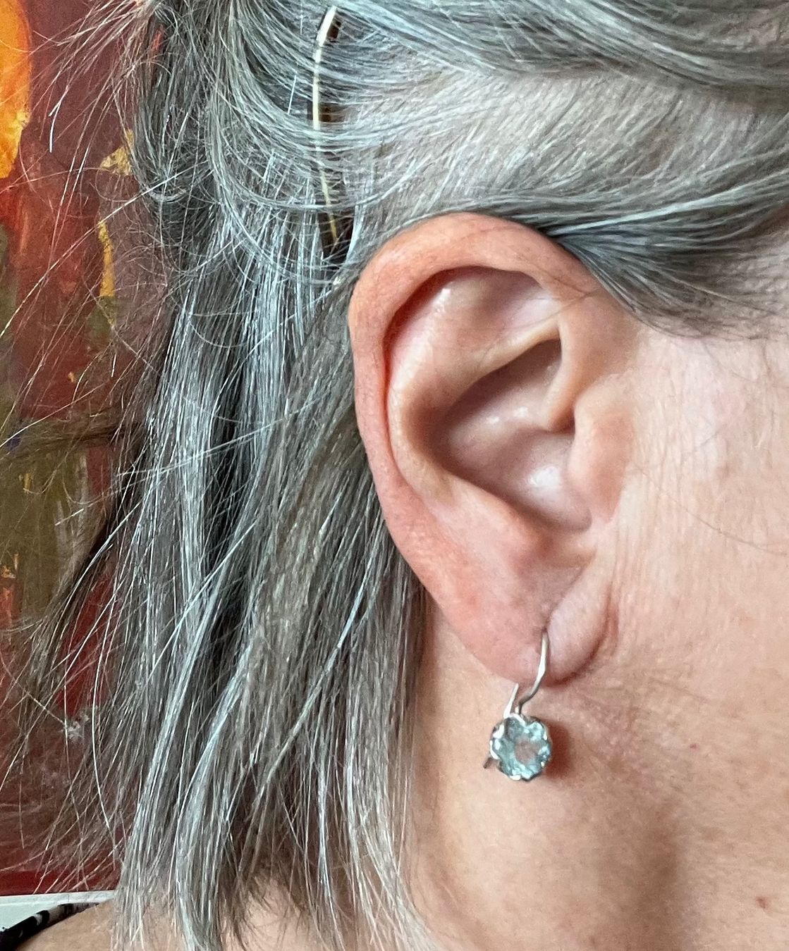 Orecchini pendenti & Orecchini a lobo: Ohrringe mit Aquamarin und 925 Silber – Usato da Ebmatingen venduto da Giggelisuppe 2