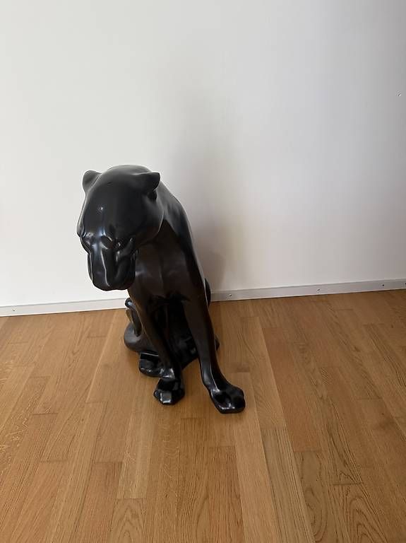 Statuette: SUMATRA - Figur Panther, glänzend schwarz H70 – Usato da Zürich venduto da Marti97 1