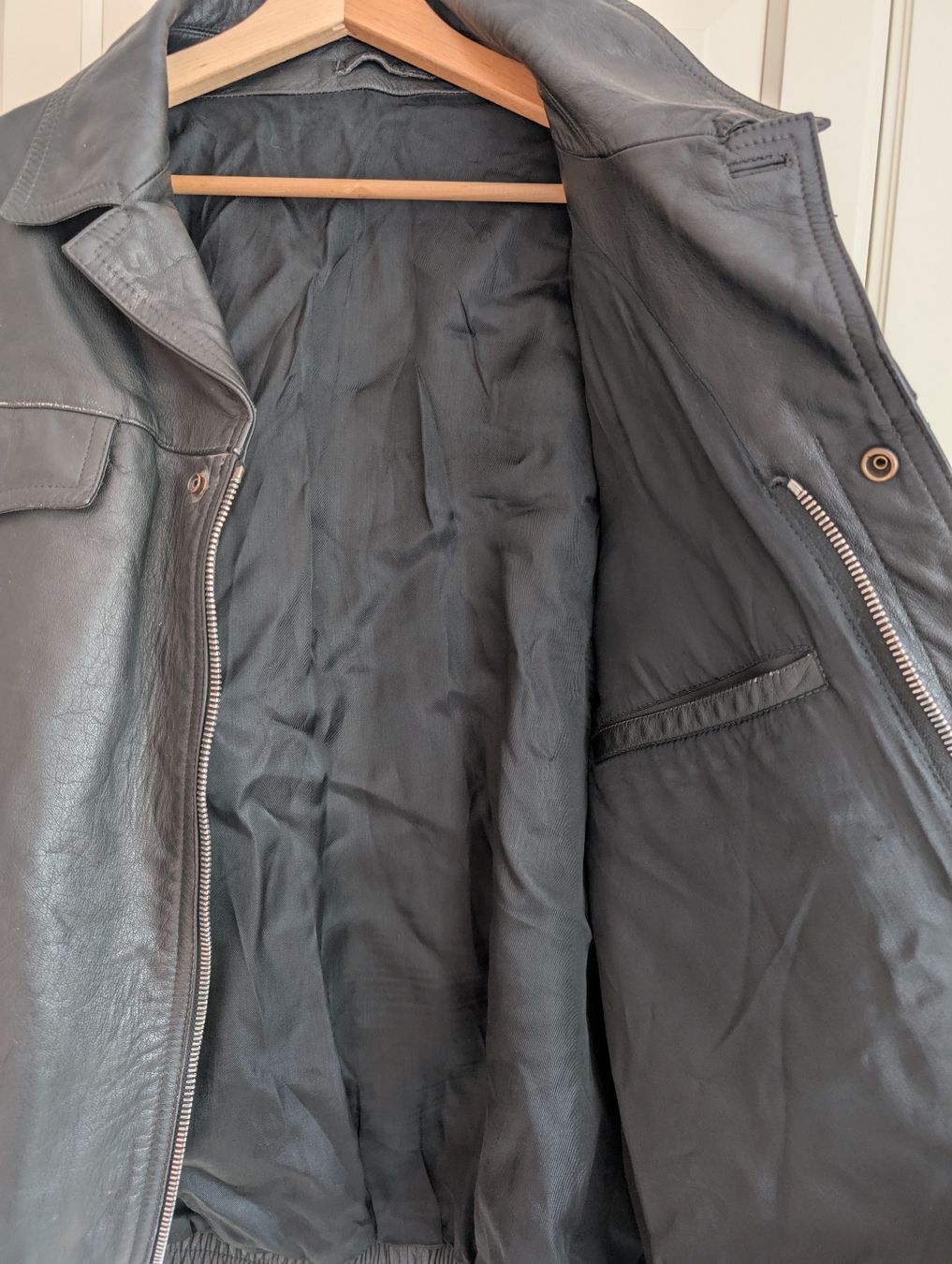 Giacche: Lederjacke Echtleder Ehemals Polizei Deutschland Original – Usato da Oberhofen Thun'see venduto da her_9259 2