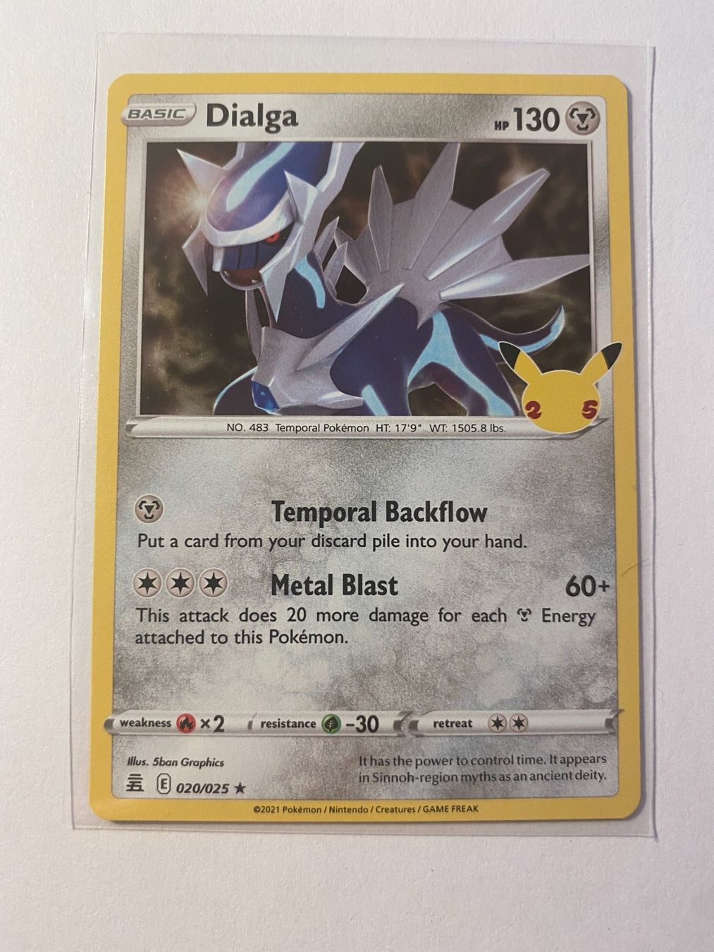 Pokémon Carte collezionabili: Pokemon Dialga 020/025 Celebrations EN – Nuovo (secondo la descrizione) da Weingarten-Kalthäusern venduto da McGmavlo